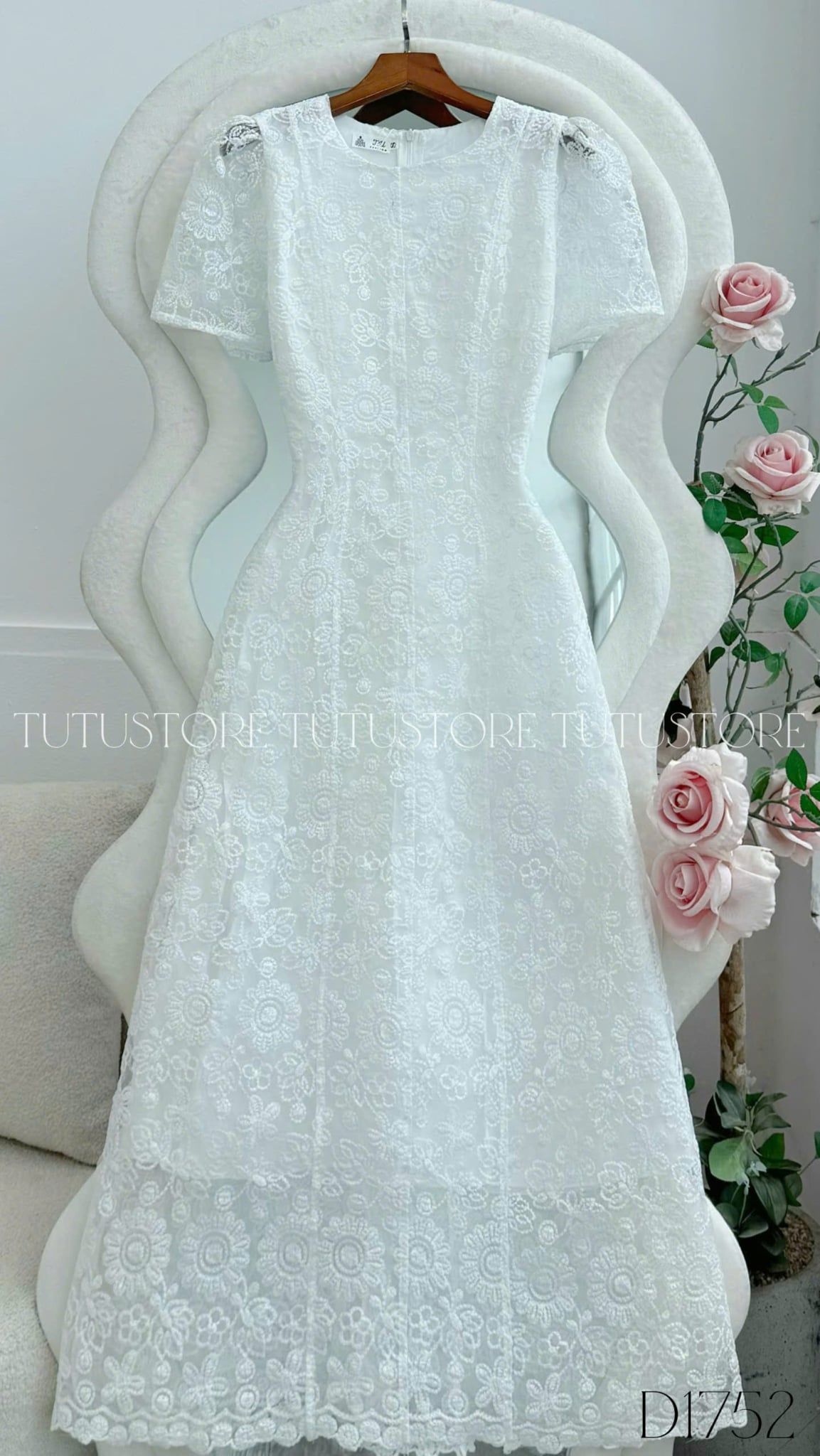 Đầm Ren Thiết Kế Form A Dài Thanh Lịch Đi Tiệc TuTu Store Mã D1752