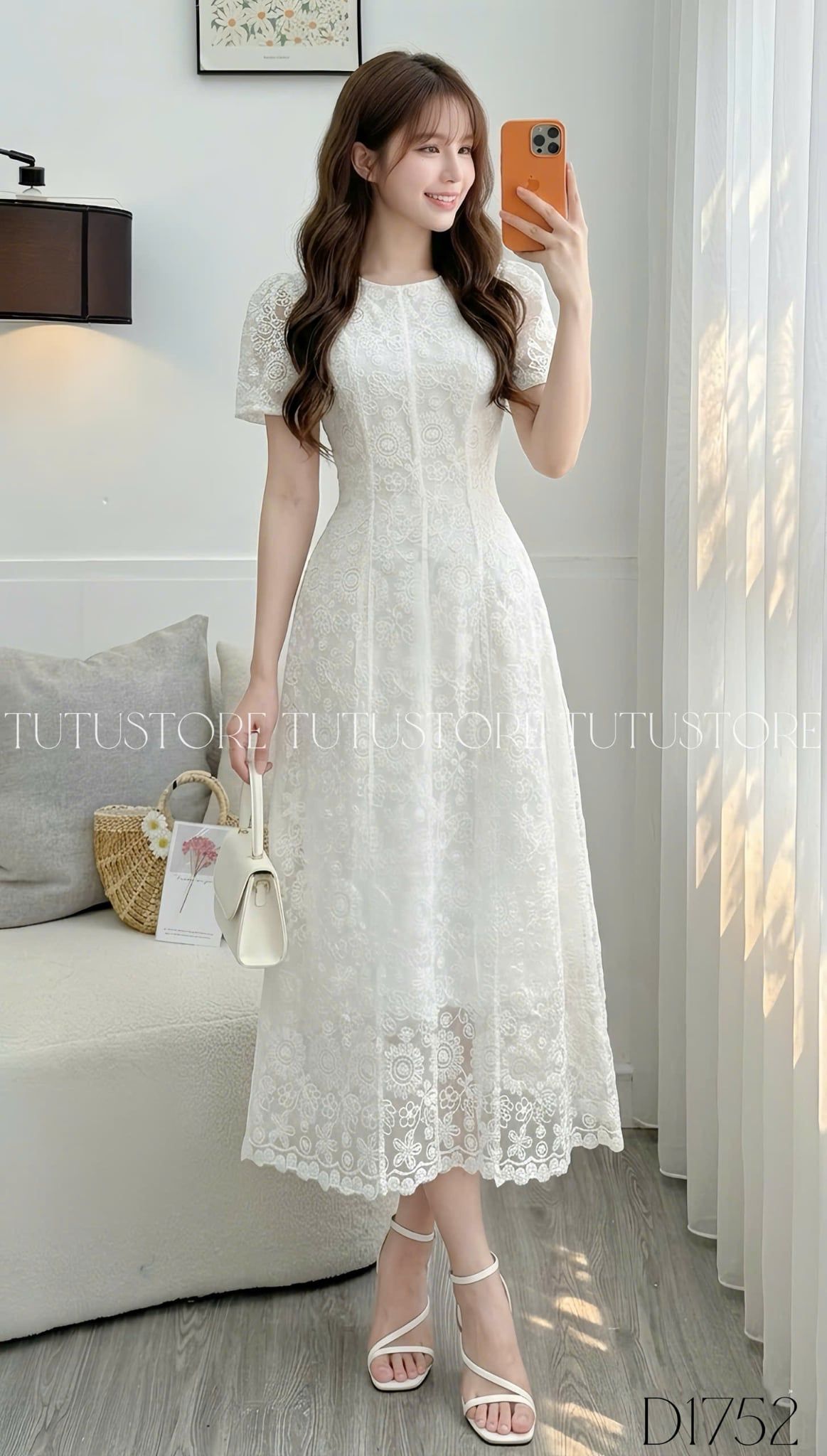 Đầm Ren Thiết Kế Form A Dài Thanh Lịch Đi Tiệc TuTu Store Mã D1752