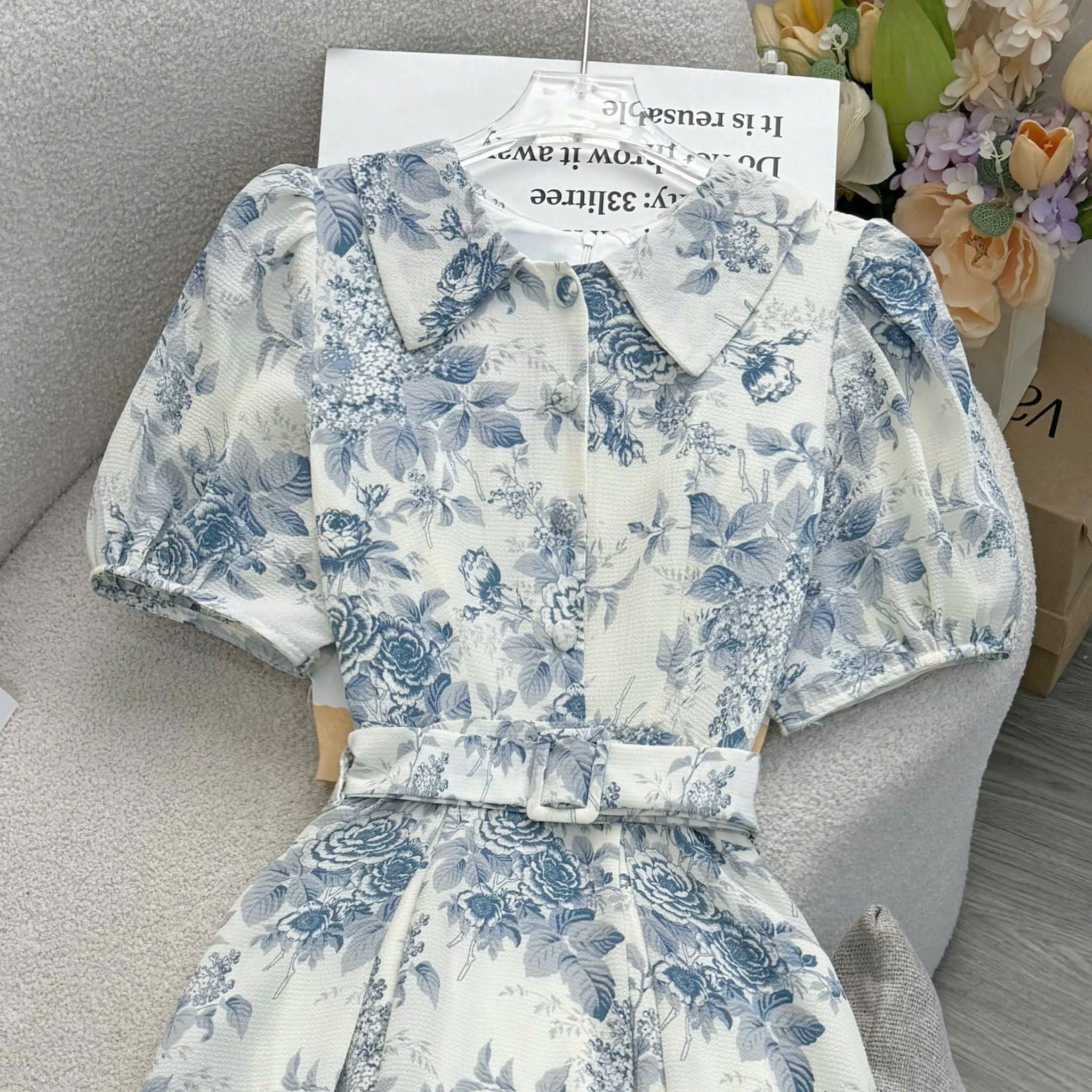 Đầm Thiết Kế Cổ Sơ Mi Dáng Xòe Đi Chơi TuTu Store Mã D1755