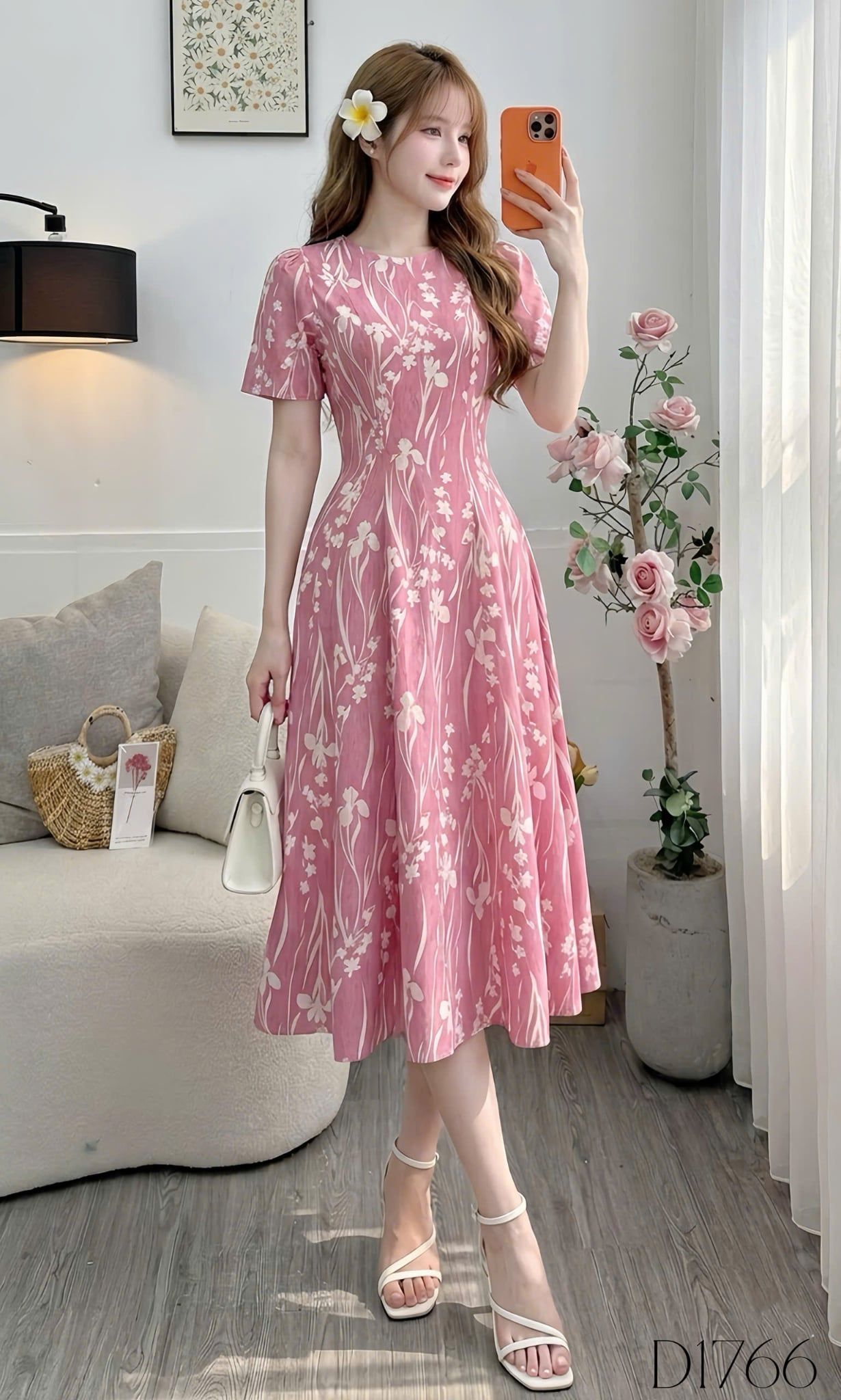 Đầm Thiết Kế Cổ Tròn Dáng Xòe Nhẹ Nhàng Đi Chơi TuTu Store Mã D1766