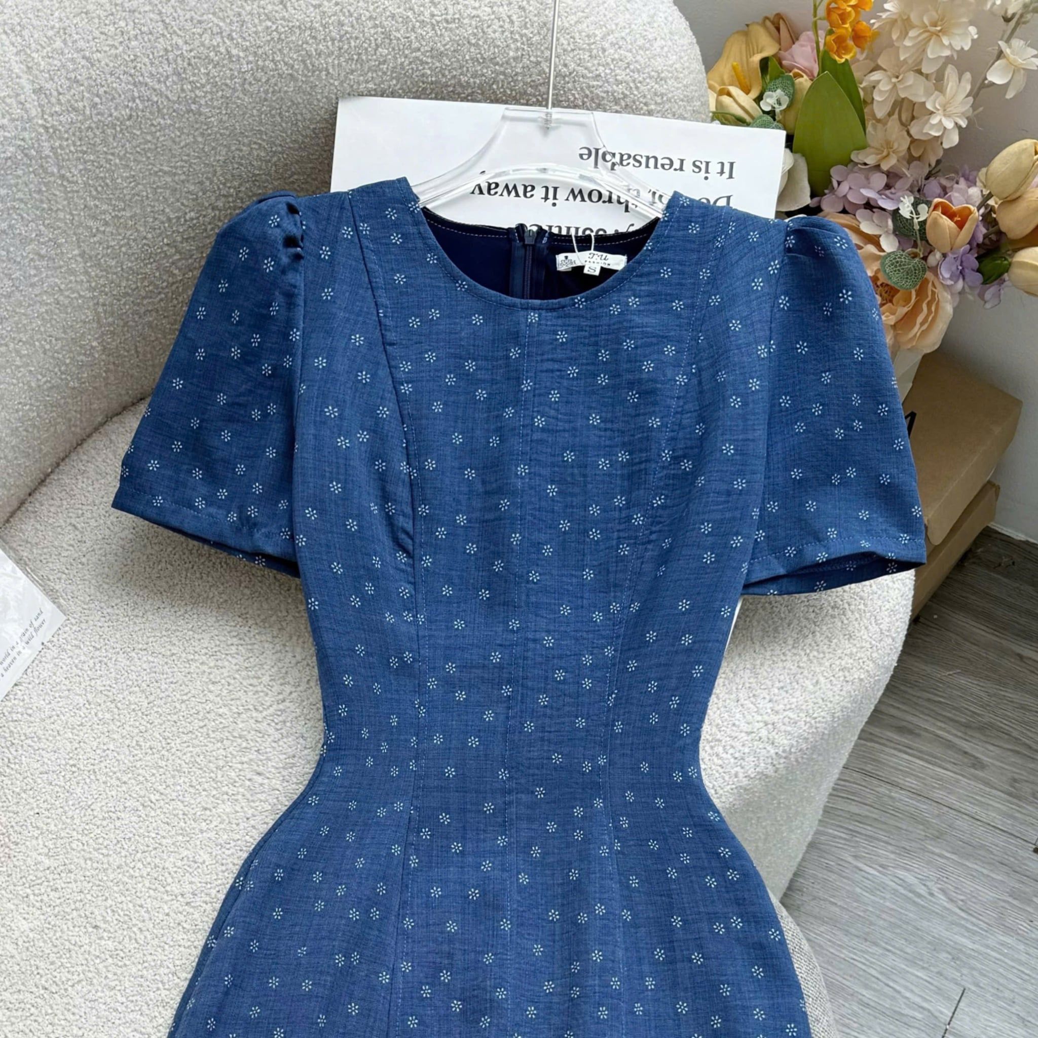 Đầm Thiết Kế Cổ Tròn Dáng A Dài Đi Tiệc TuTu Store Mã D1767
