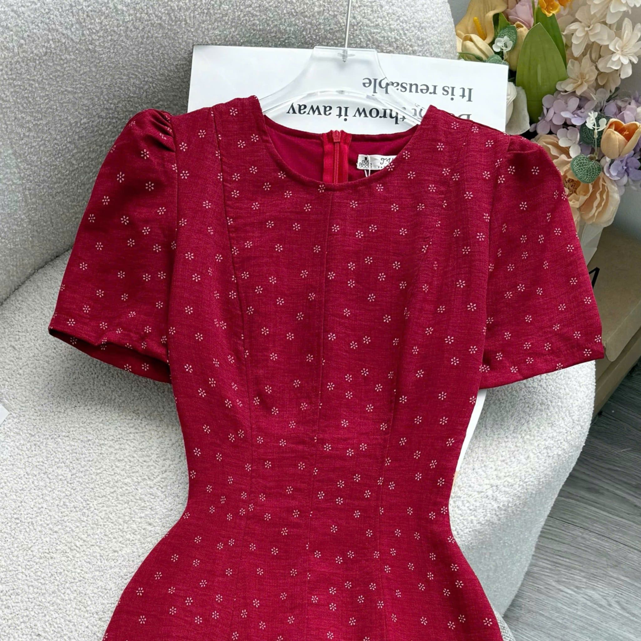 Đầm Thiết Kế Cổ Tròn Dáng A Dài Đi Tiệc TuTu Store Mã D1767