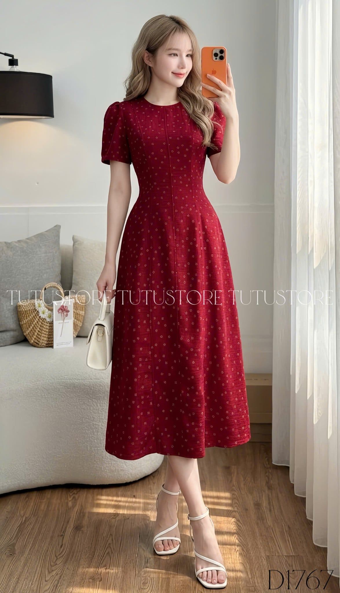 Đầm Thiết Kế Cổ Tròn Dáng A Dài Đi Tiệc TuTu Store Mã D1767