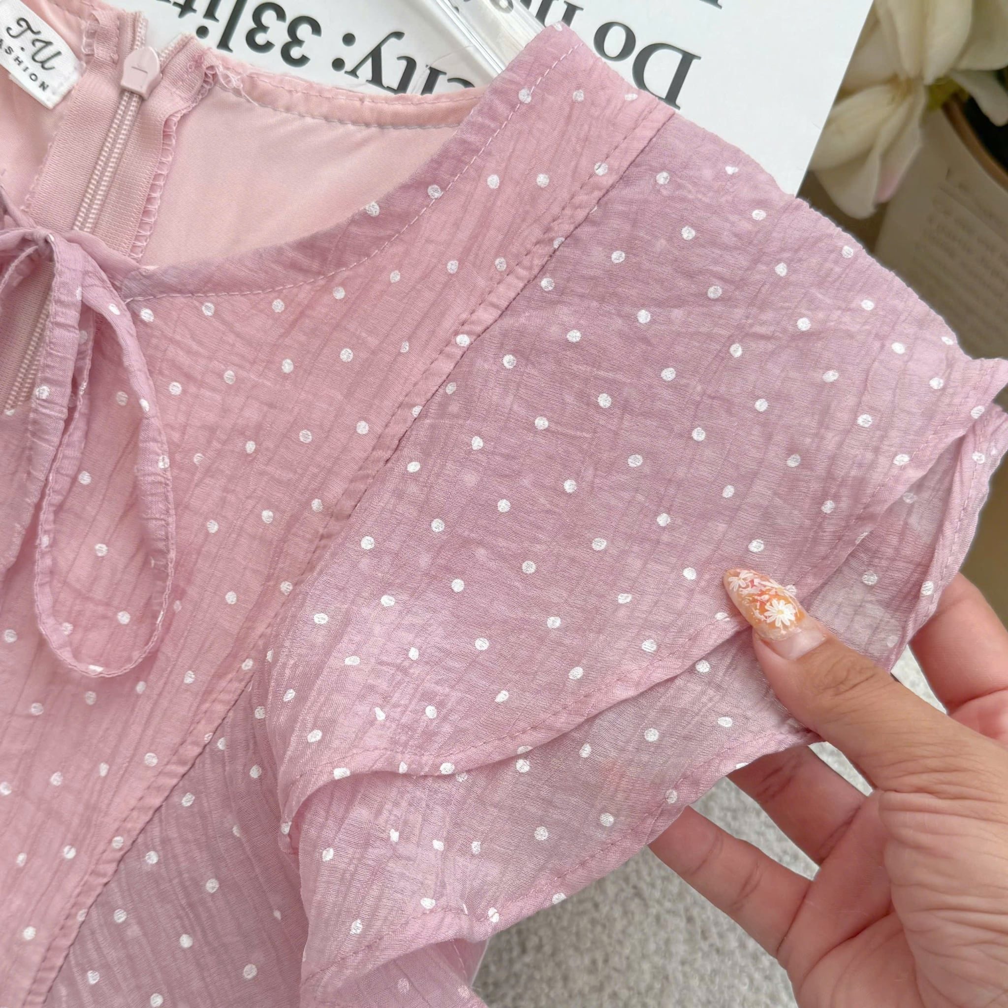 Đầm Thiết Kế Vai Bèo Cánh Tiên Dáng Xòe Đi Chơi TuTu Store Mã D1730
