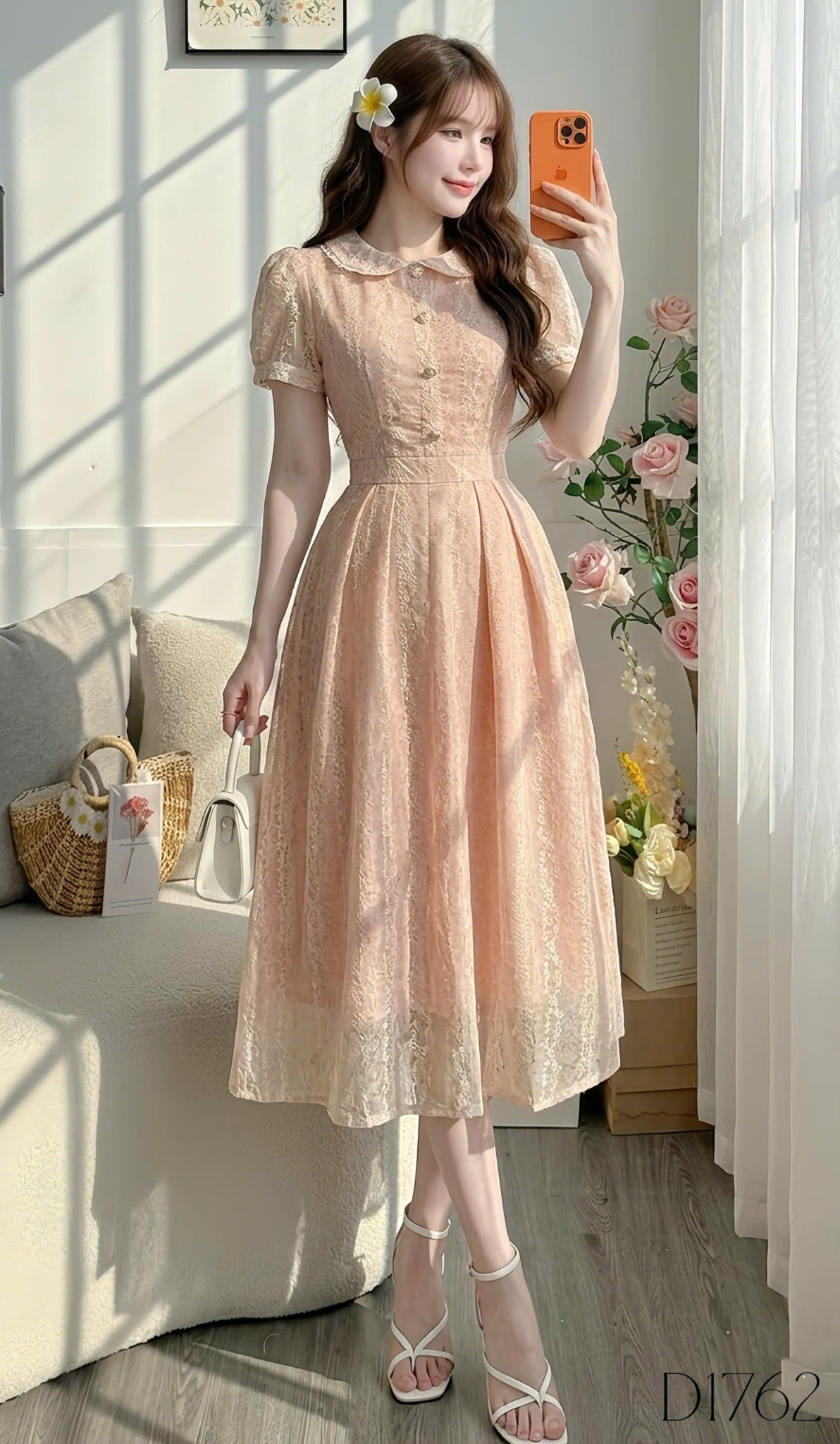 Đầm Thiết Kế Cổ Tròn Dáng Xòe Tiểu Thư Đi Chơi TuTu Store Mã D1762