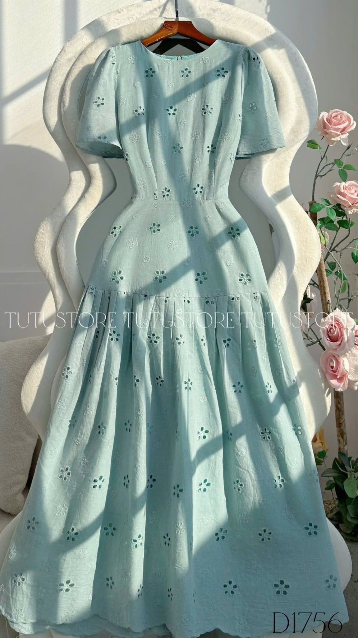 Đầm Thiết Kế Cổ Tròn Dáng Xòe Đi Chơi TuTu Store Mã D1756
