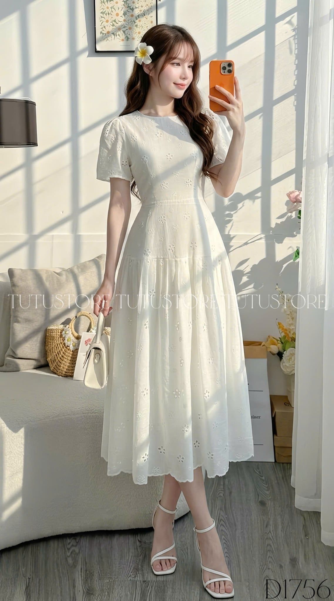 Đầm Thiết Kế Cổ Tròn Dáng Xòe Đi Chơi TuTu Store Mã D1756