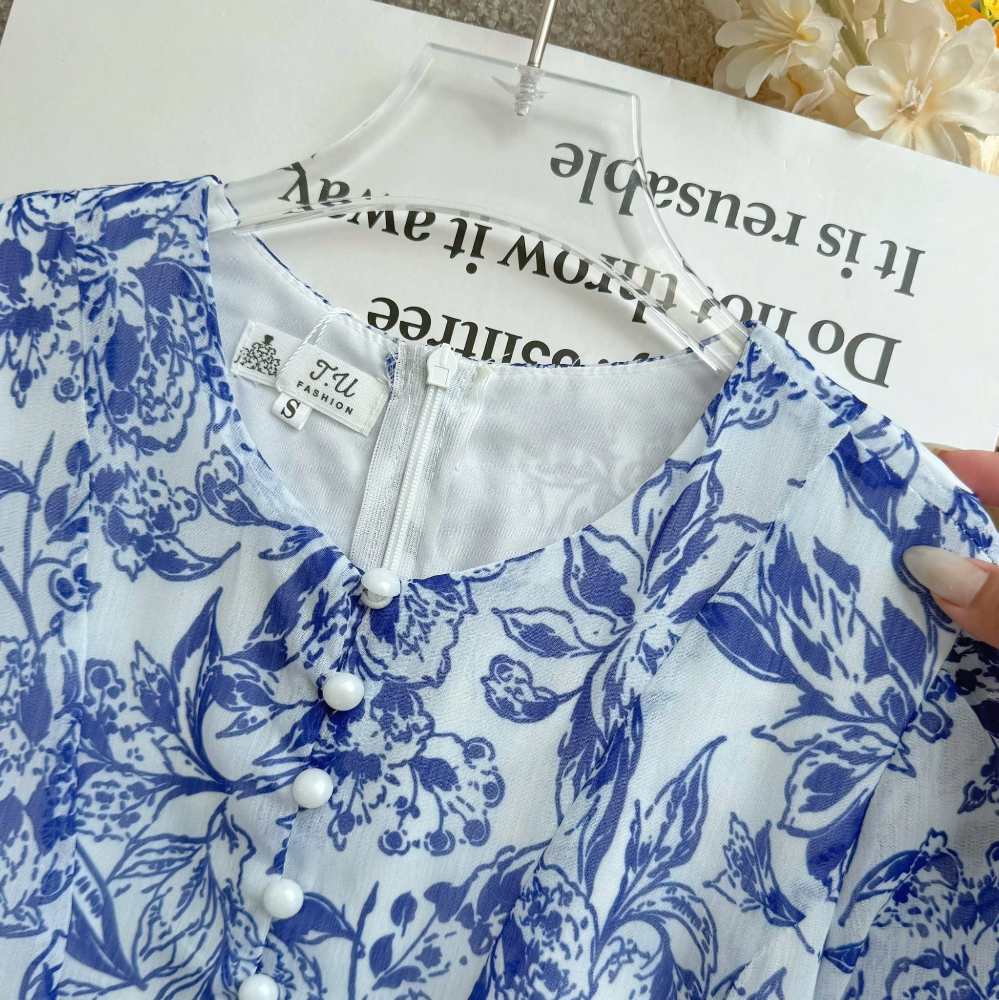 Đầm Thiết Kế Cổ Tròn Dáng Xòe Đi Chơi TuTu Store Mã D1765