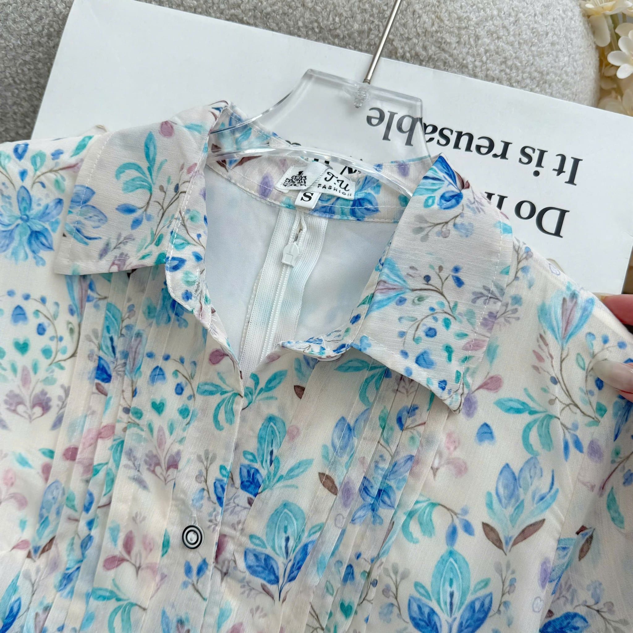 Đầm Thiết Kế Cổ Sơ Mi Dáng Xòe Đi Chơi TuTu Store Mã D1779