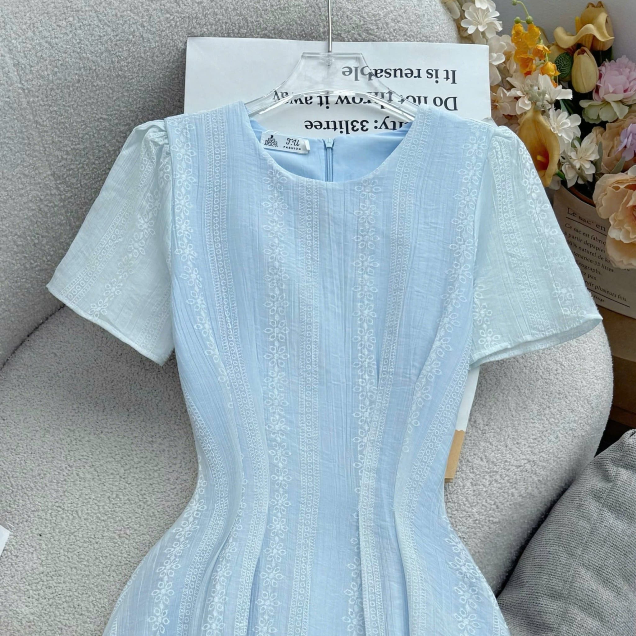 Đầm Thiết Kế Cổ Tròn Dáng Xòe Đi Chơi TuTu Store Mã D1764