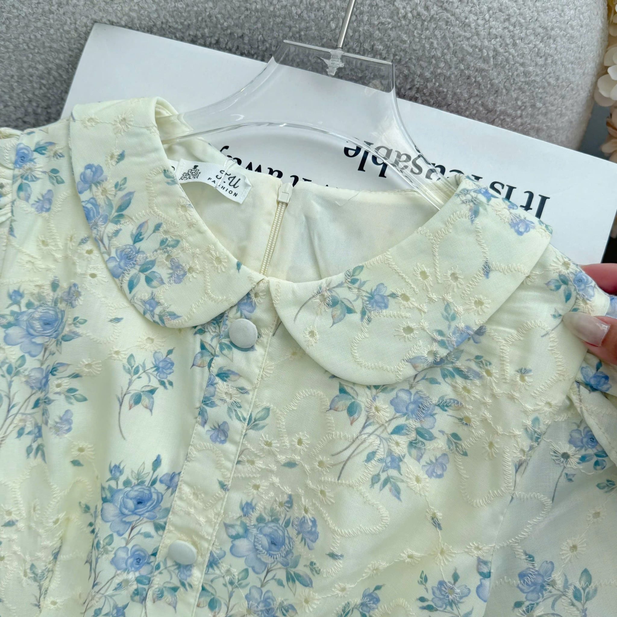 Đầm Hoa Thiết Kế Cổ Tròn Dáng Xòe Đi Chơi TuTu Store Mã D1772