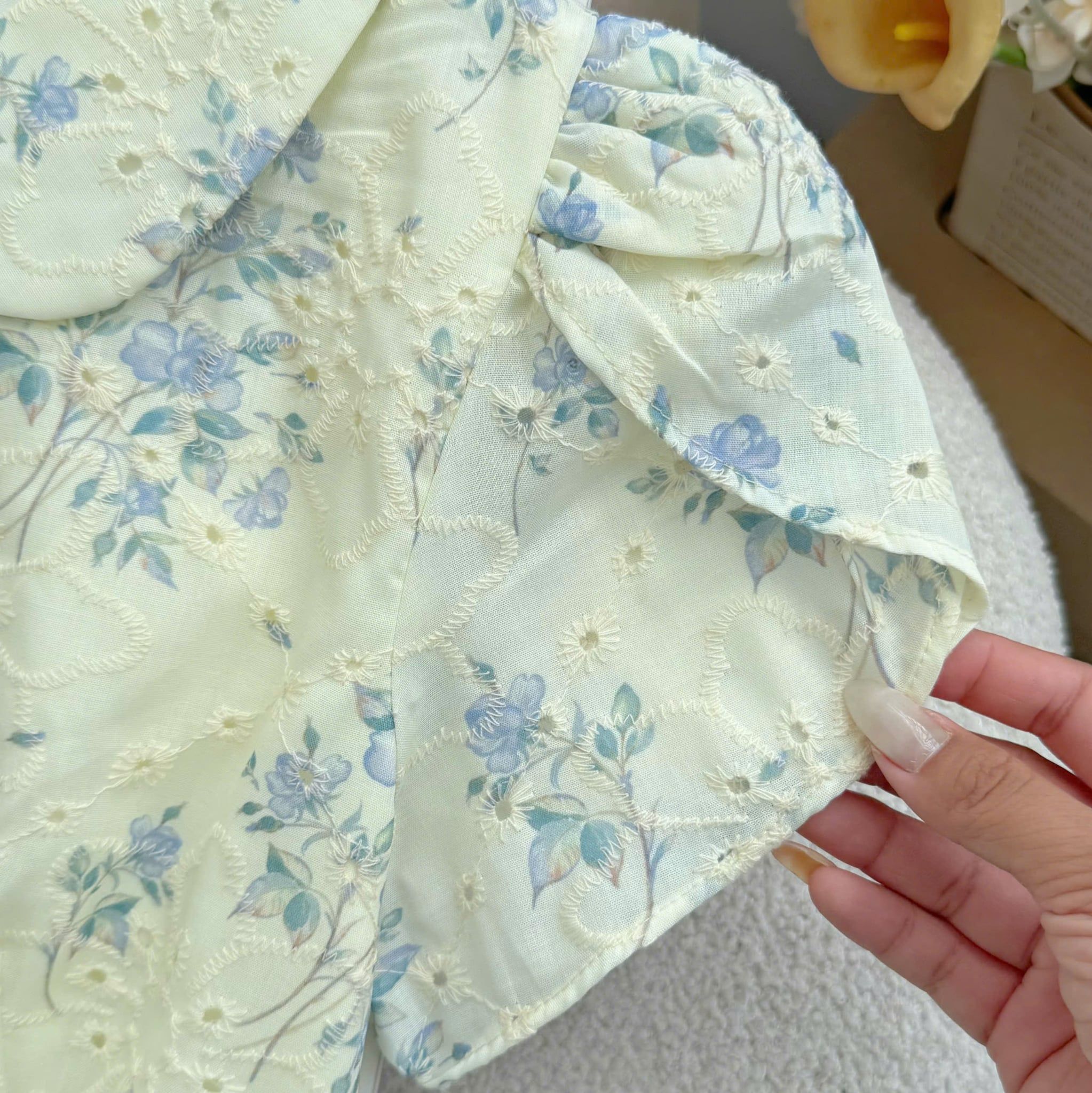 Đầm Hoa Thiết Kế Cổ Tròn Dáng Xòe Đi Chơi TuTu Store Mã D1772