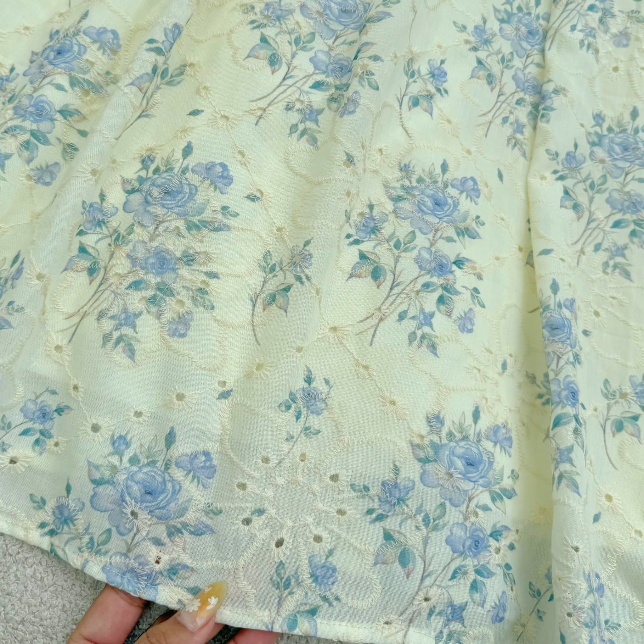 Đầm Hoa Thiết Kế Cổ Tròn Dáng Xòe Đi Chơi TuTu Store Mã D1772