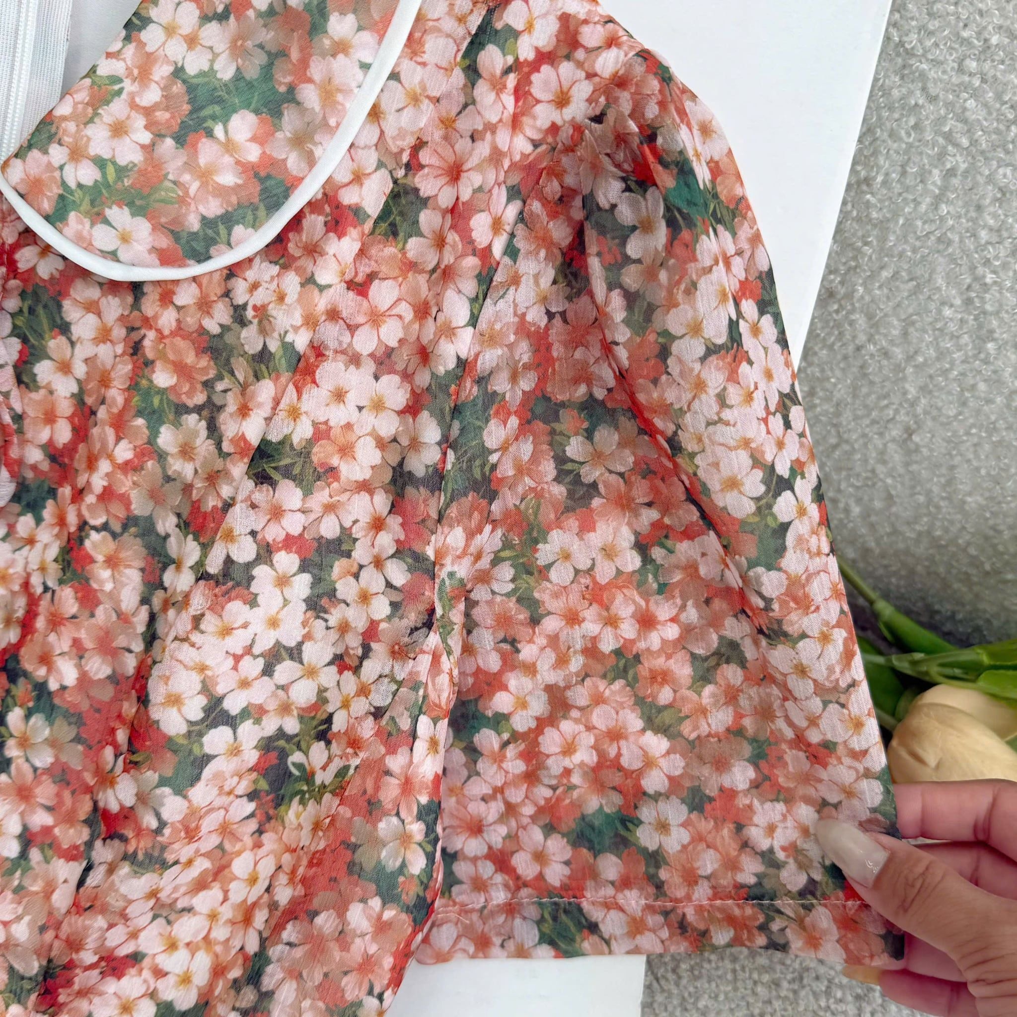 Đầm Hoa Thiết Kế Cổ Tròn Dáng Xòe Nhẹ Nhàng Đi Chơi TuTu Store Mã D1782