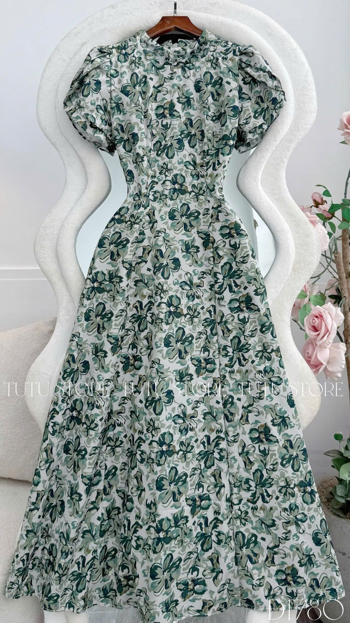 Đầm Thiết Kế Cổ Tròn Dáng Xòe Đi Chơi TuTu Store Mã D1780