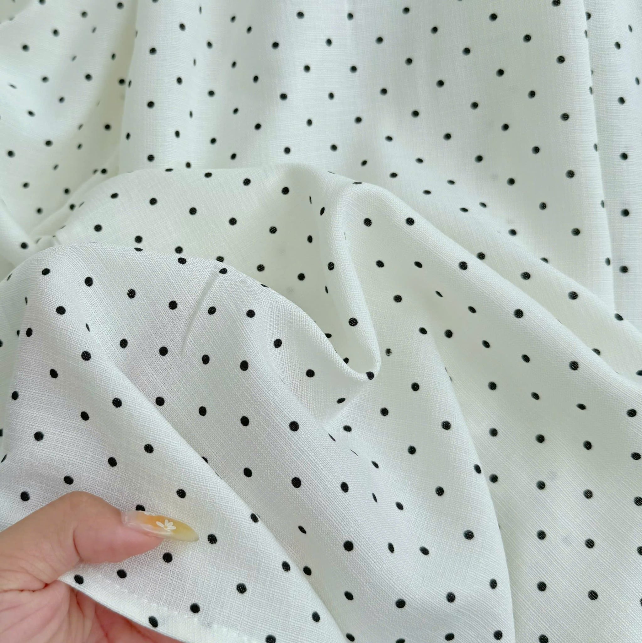 Đầm Thiết Kế Cổ Tròn Chấm Bi Dáng Xòe Dài Đi Tiệc TuTu Store Mã D1785