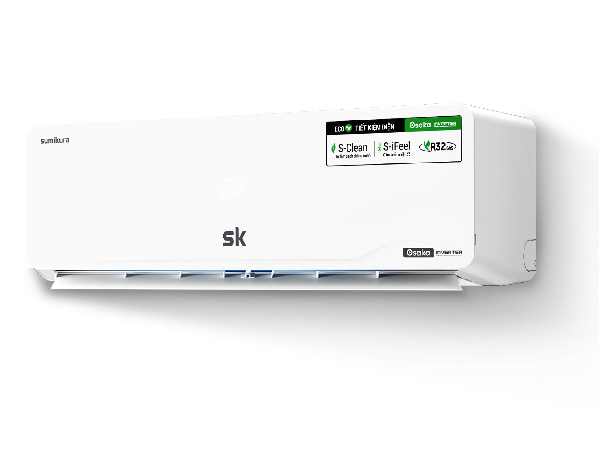  SUMIKURA SK Osaka Inverter 2 chiều 9000 - 24000 BTU APS/APO-H092/H120/H180/H240 2 CHIỀU INVERTER GAS R32 