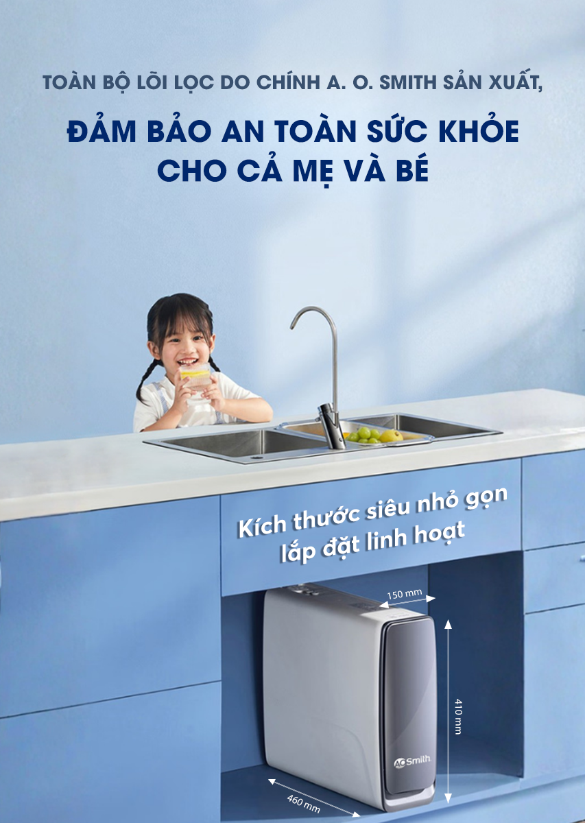  Máy Lọc Nước Đặt Gầm A. O. Smith aosmith  X1000 [NEW] 