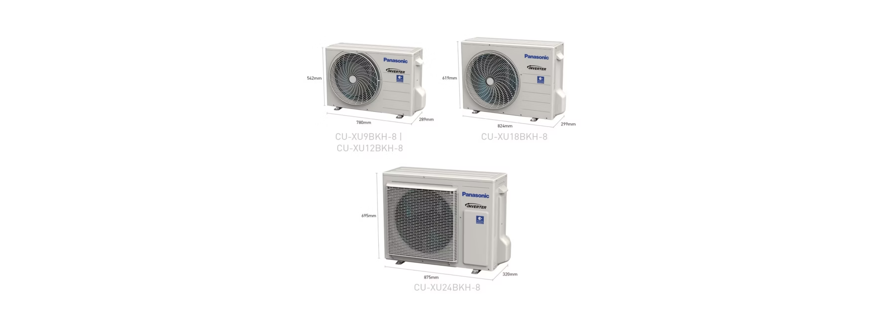  PANASONIC CU/CS-U9XKH-8/U9BKH/U12BKH-8/U18BKH-8/U24BKH-8 1 CHIỀU INVERTER GAS R32 