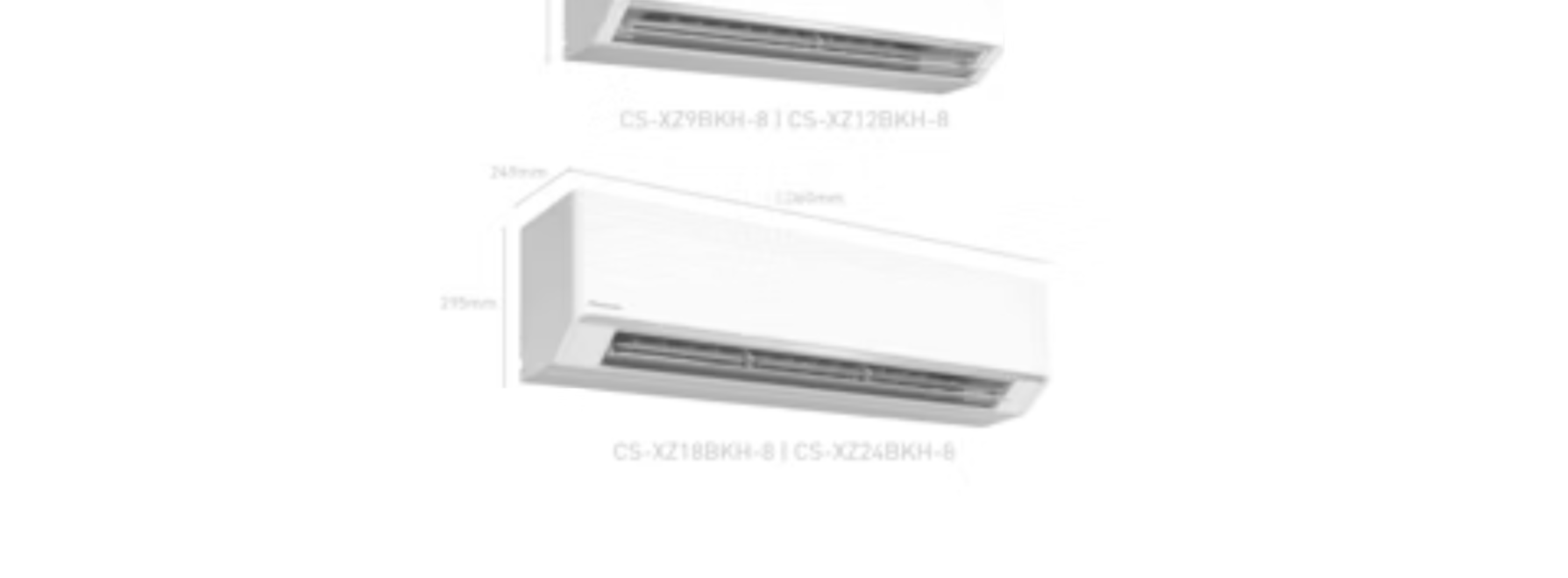  PANASONIC CU/CS-XZ9BKH-8/XZ12BKH-8/XZ18BKH-8/XZ24BKH-8 2 CHIỀU INVERTER GAS R32 
