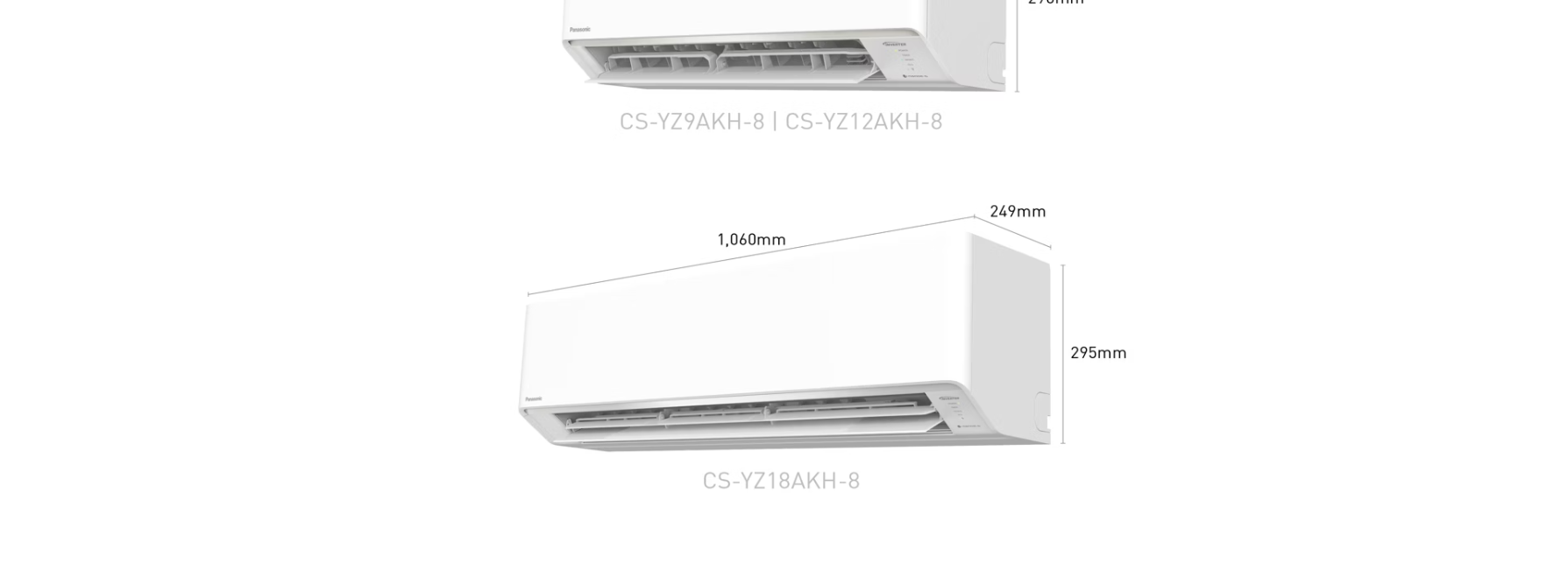  PANASONIC CU/CS-YZ9AKH-8/YZ9AKH-8/YZ12AKH-8/YZ12AKH-8/YZ18AKH-8/YZ18AKH-8/YZ24BKH-8/YZ24BKH-8 2 CHIỀU INVERTER GAS R32 