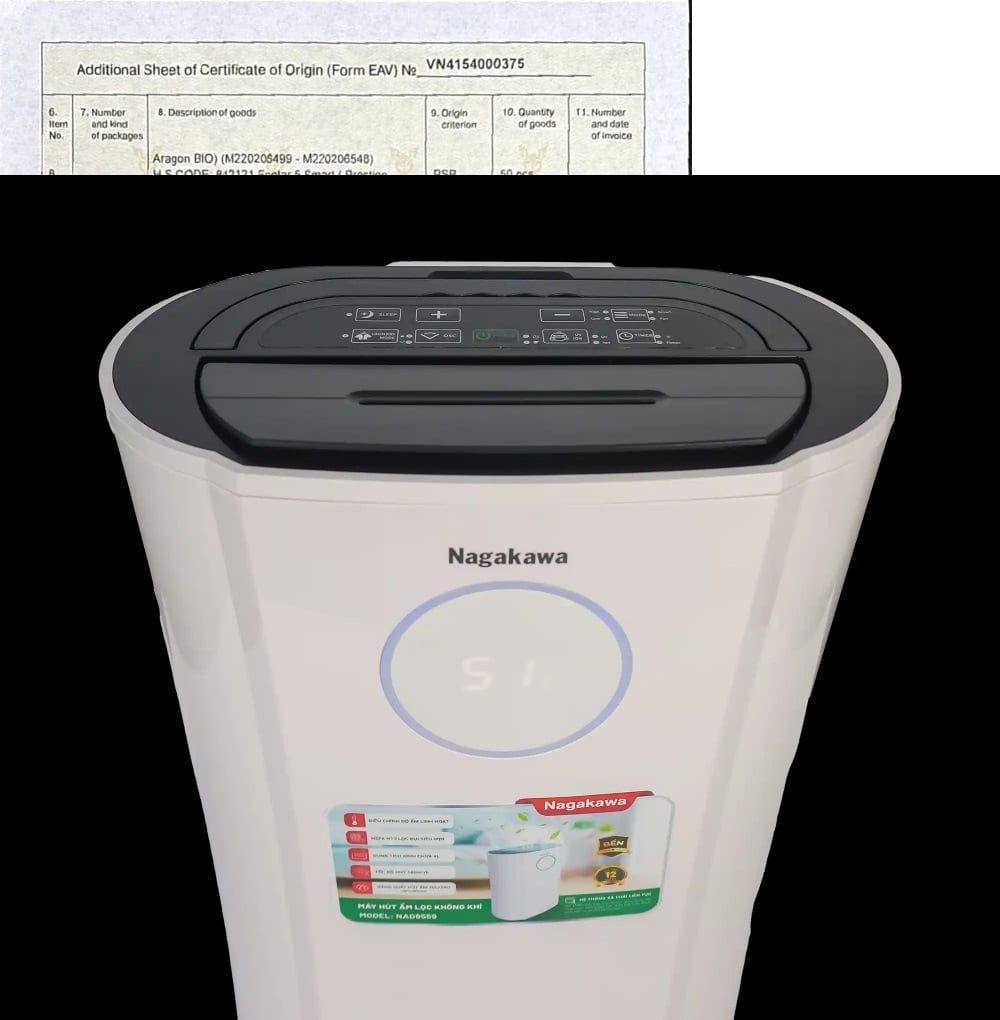  [CHÍNH HÃNG] Máy hút ẩm Nagakawa công suất từ 16-25L ngày NAD8567 NAD8559 NAD8569 