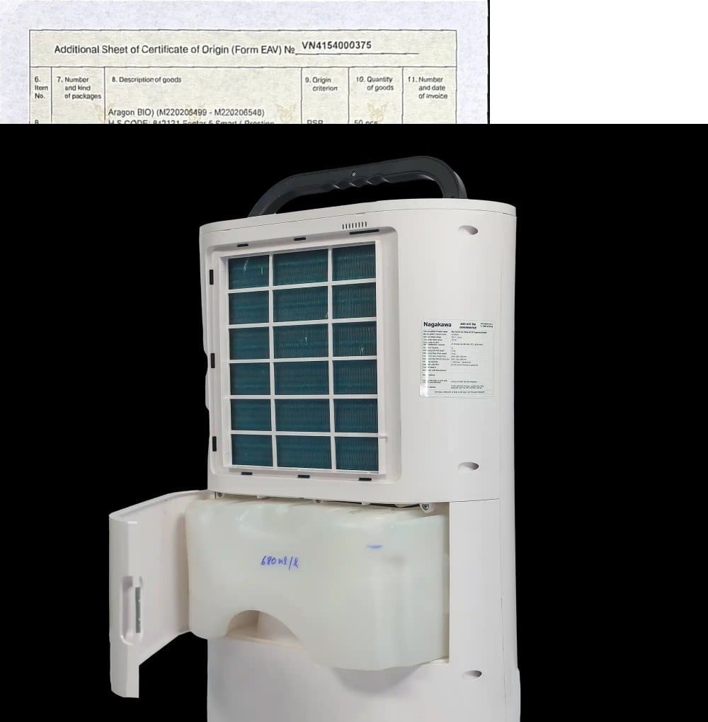  [CHÍNH HÃNG] Máy hút ẩm Nagakawa công suất từ 16-25L ngày NAD8567 NAD8559 NAD8569 