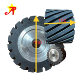 Ru lô cao su máy mài nhám kt 150 x  100 x  25.4