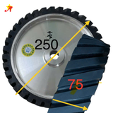 lô cao su máy mài đường kính 250 dày 75 cốt 25