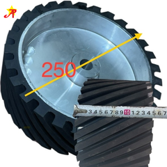 lô cao su sẻ rãnh chế  máy mài  kích thước 250 x 150 x  25,4mm