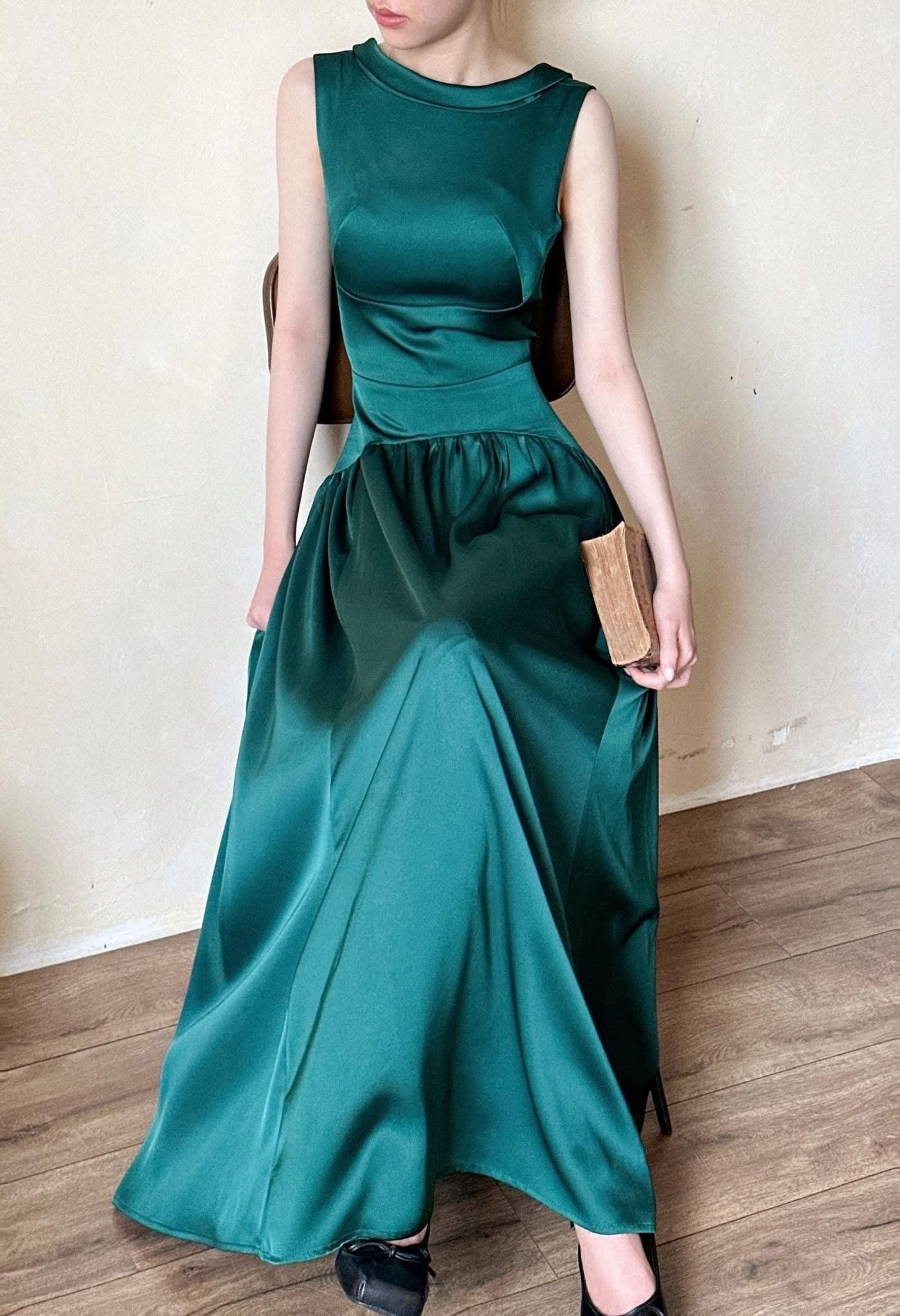  Claudette Dress - Đầm Thiết Kế Vintage QE001 