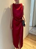  Juhi Dress - Đầm Nhún Sườn Xẻ Tà L58 