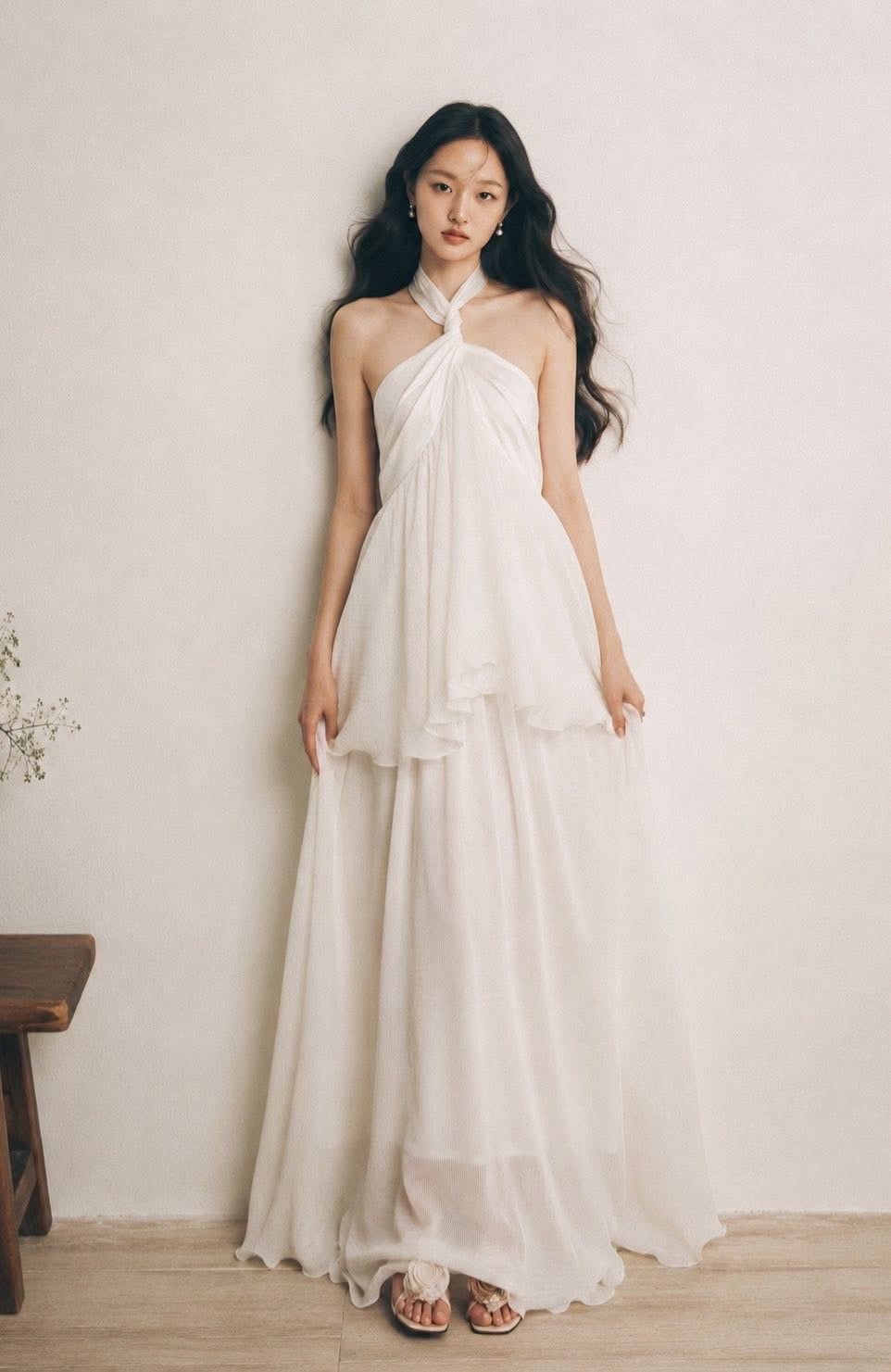  Aveline dress - Đầm Cổ Yếm Hở Lưng Thiết Kế 