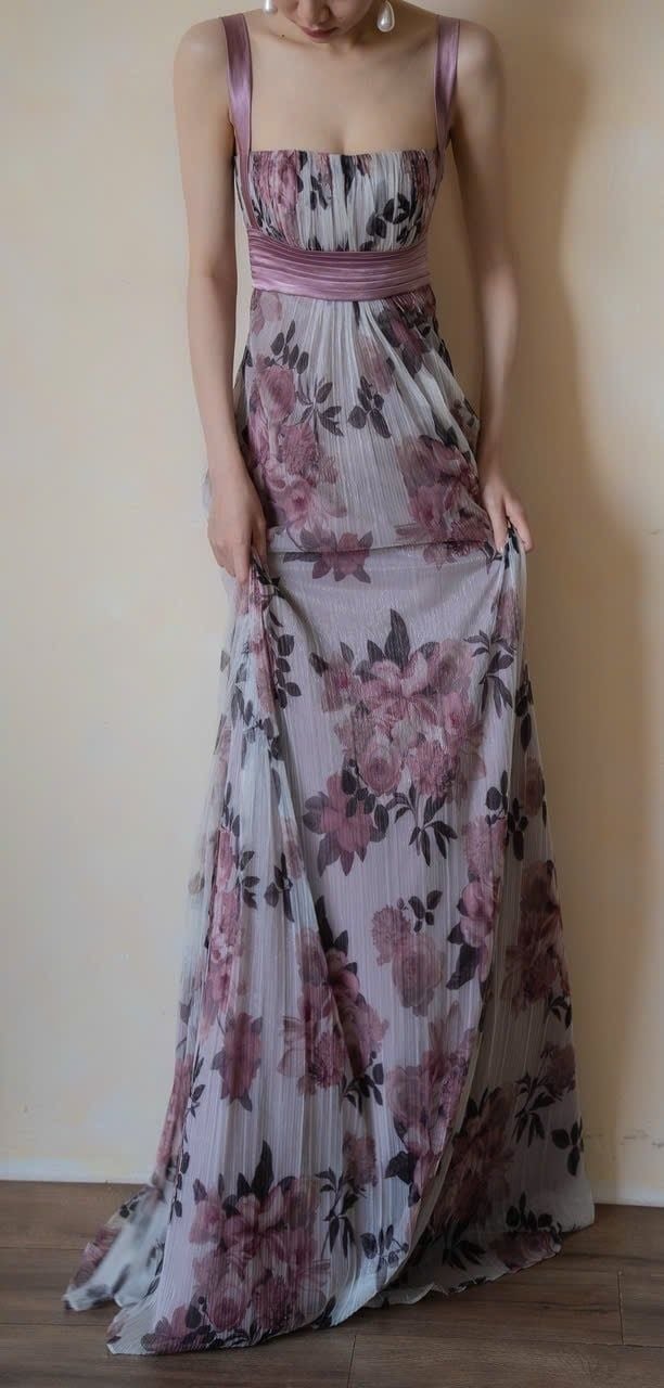  Julia Dress - Đầm Hoa Thiết Kế Dáng Dài Hai Dây 