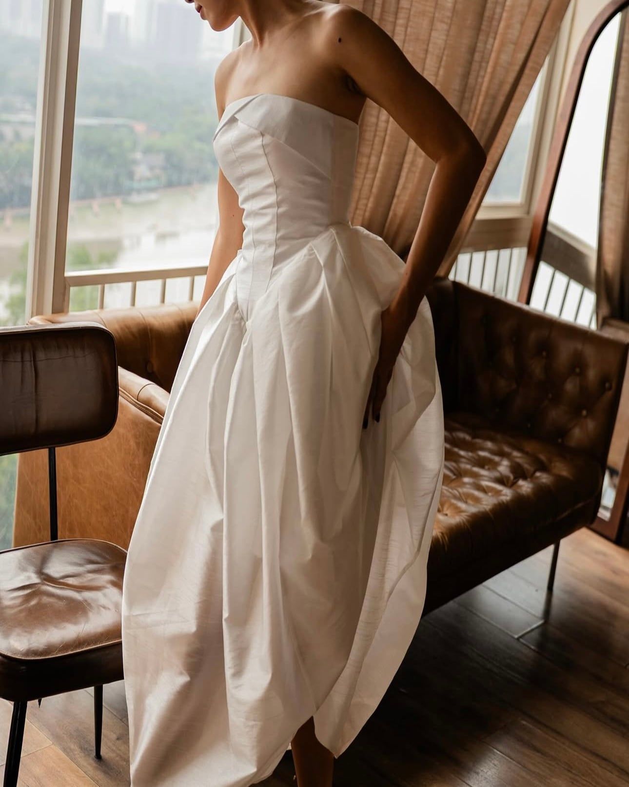  Nyra Dress - Đầm Cúp Ngực Dáng Phồng 