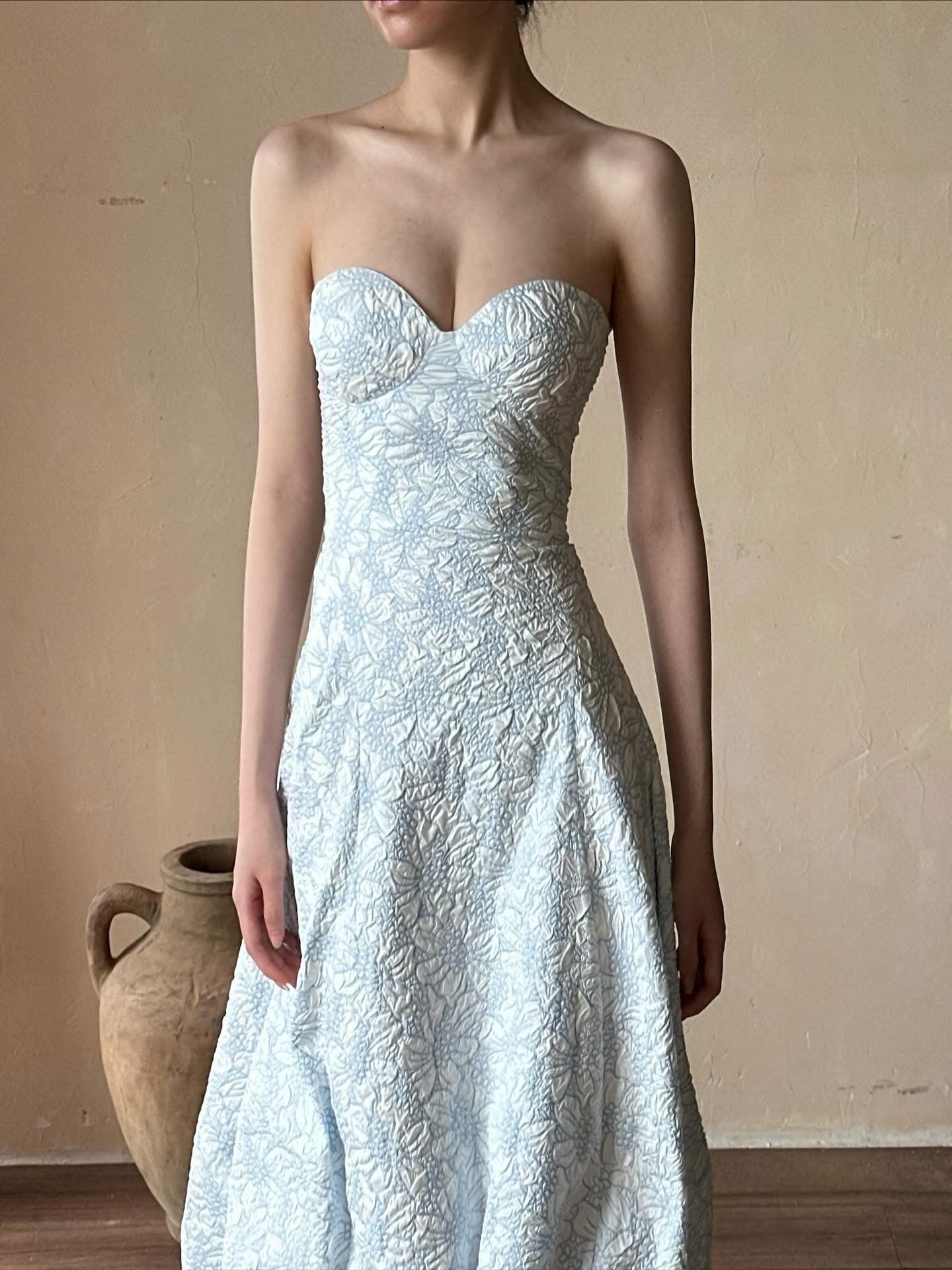  Brigitte Dress - Đầm Corset Hoa Hồng D0129 