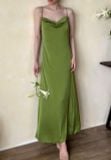  Rosalie Dress - Đầm Lụa 2 Dây Cổ Đổ LA45 