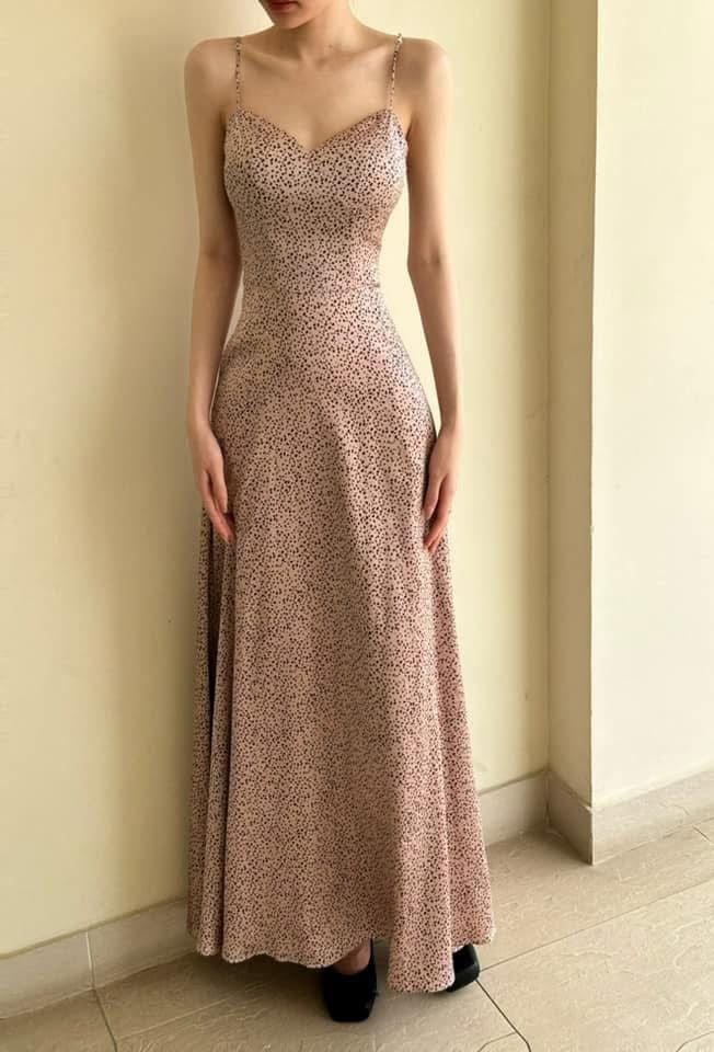  Isabela Dress - Đầm 2 Dây Cúp Ngực Hoạ Tiết 