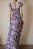 Eloise Dress - Đầm Hoa Thiết Kế Dáng Dài Tay Ngắn 