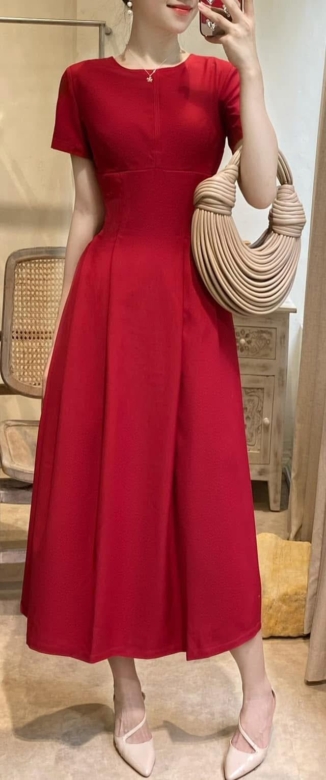  Victoria Dress - Đầm tay ngắn chữ A - POQ79 