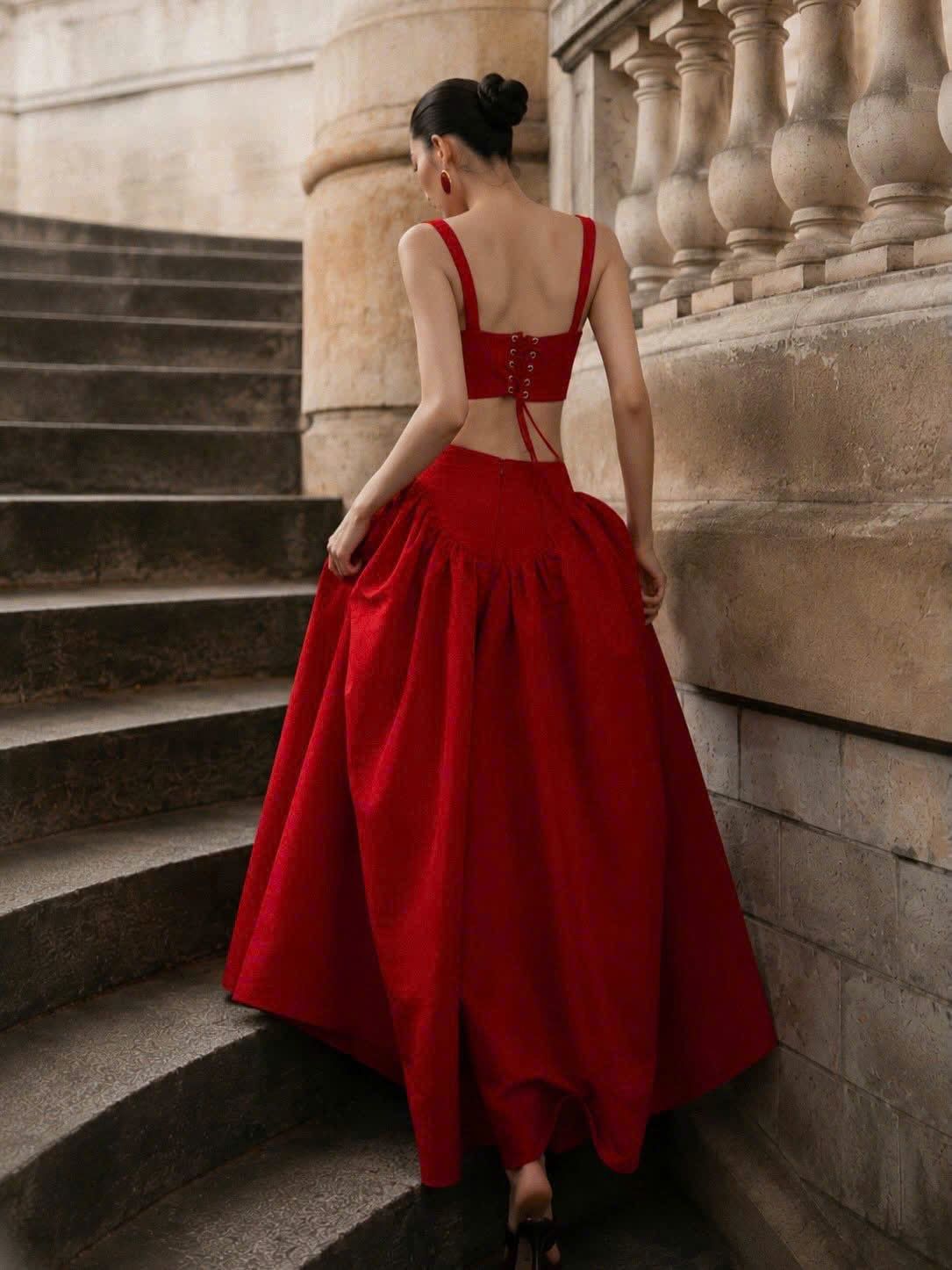  Scarlet Set - Set Áo Corset Và Chân Váy 