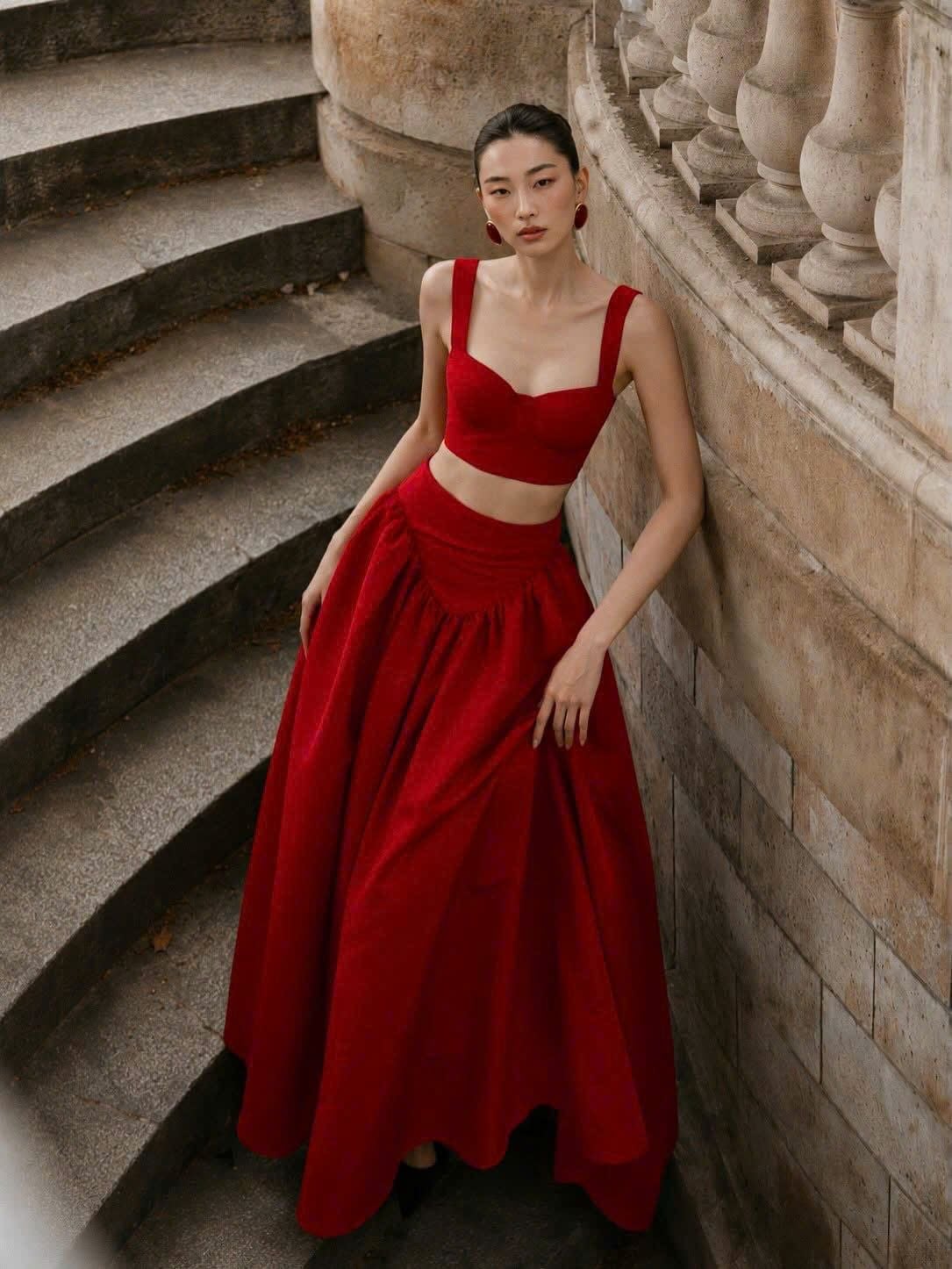  Scarlet Set - Set Áo Corset Và Chân Váy 
