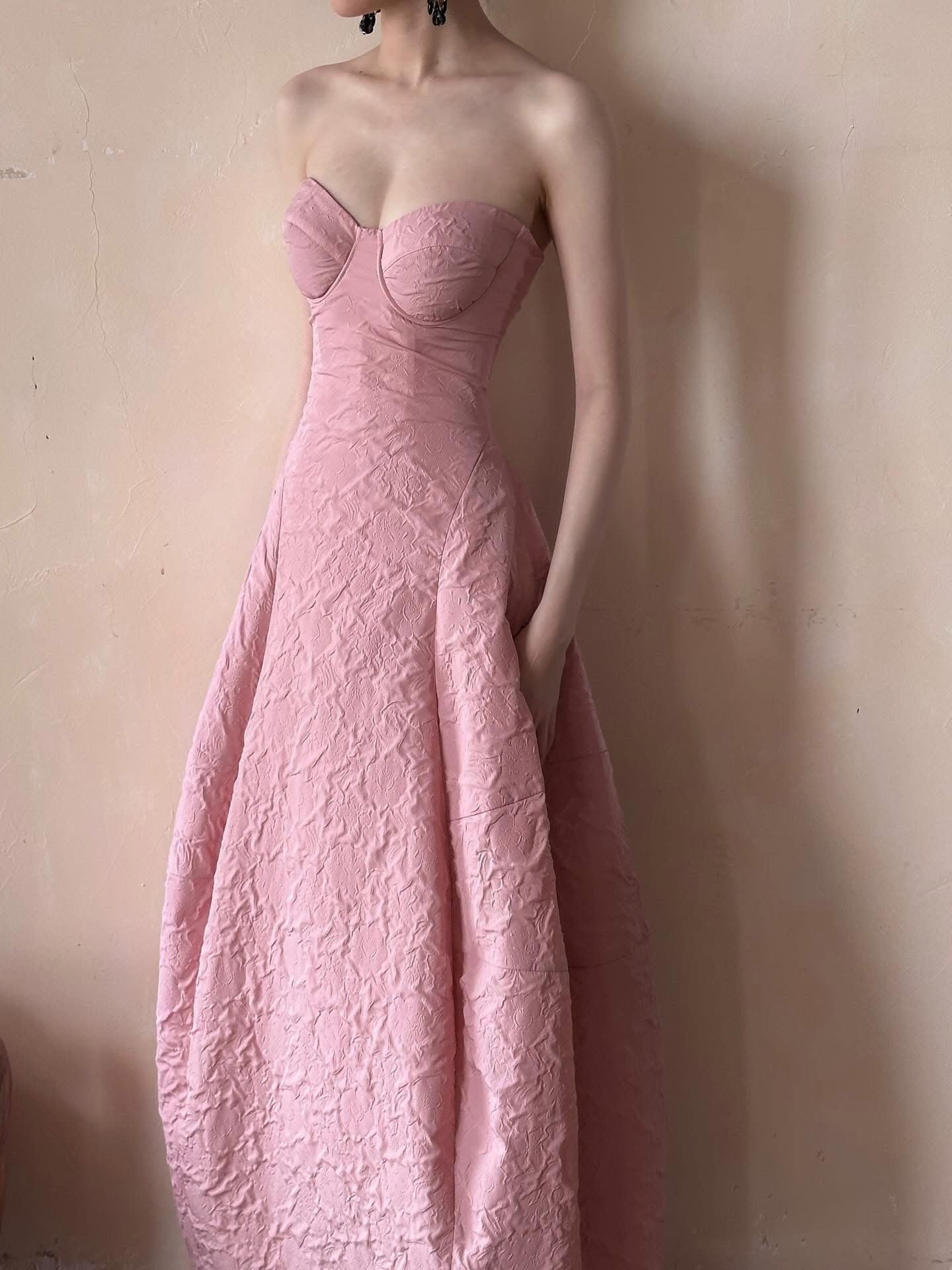  Brigitte Dress - Đầm Corset Hoa Hồng D0129 