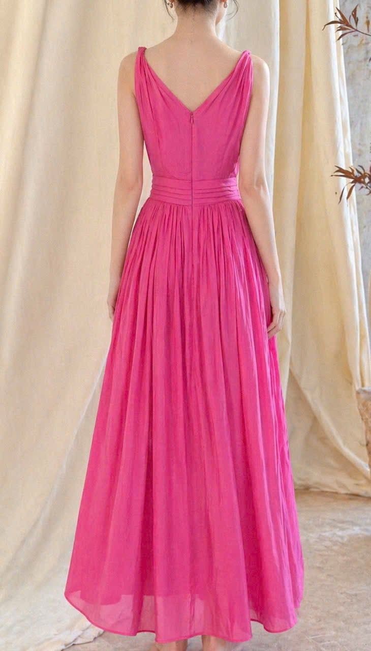  Lillie Dress - Đầm Xoắn Vai Xẻ Tà E291 