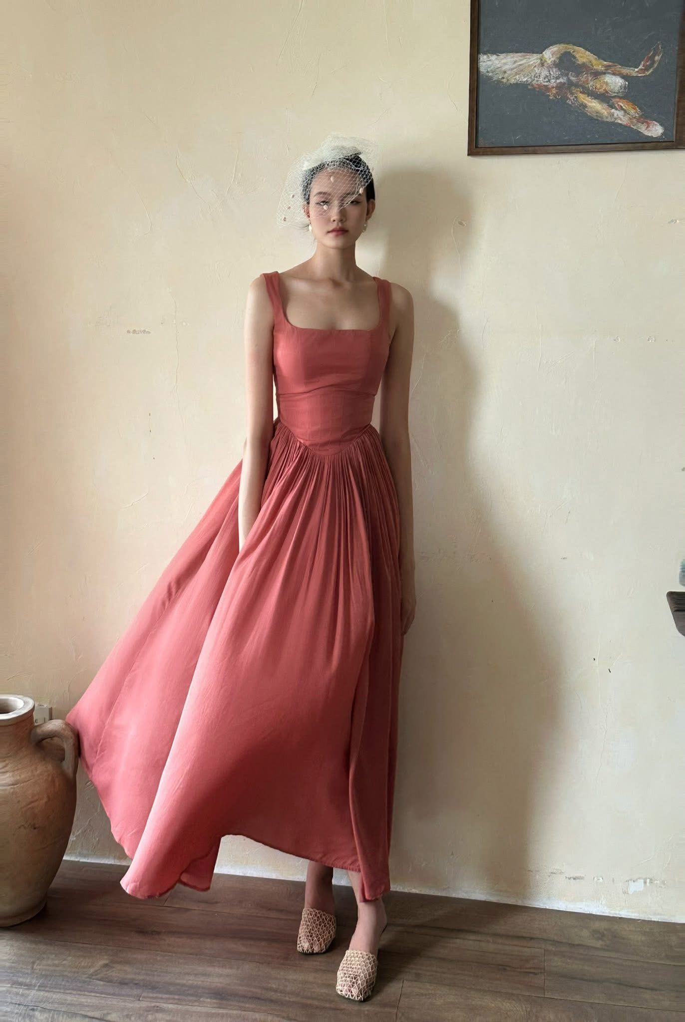  Elizabeth Dress - Đầm Corset Cổ Điển Hai Dây D0124 