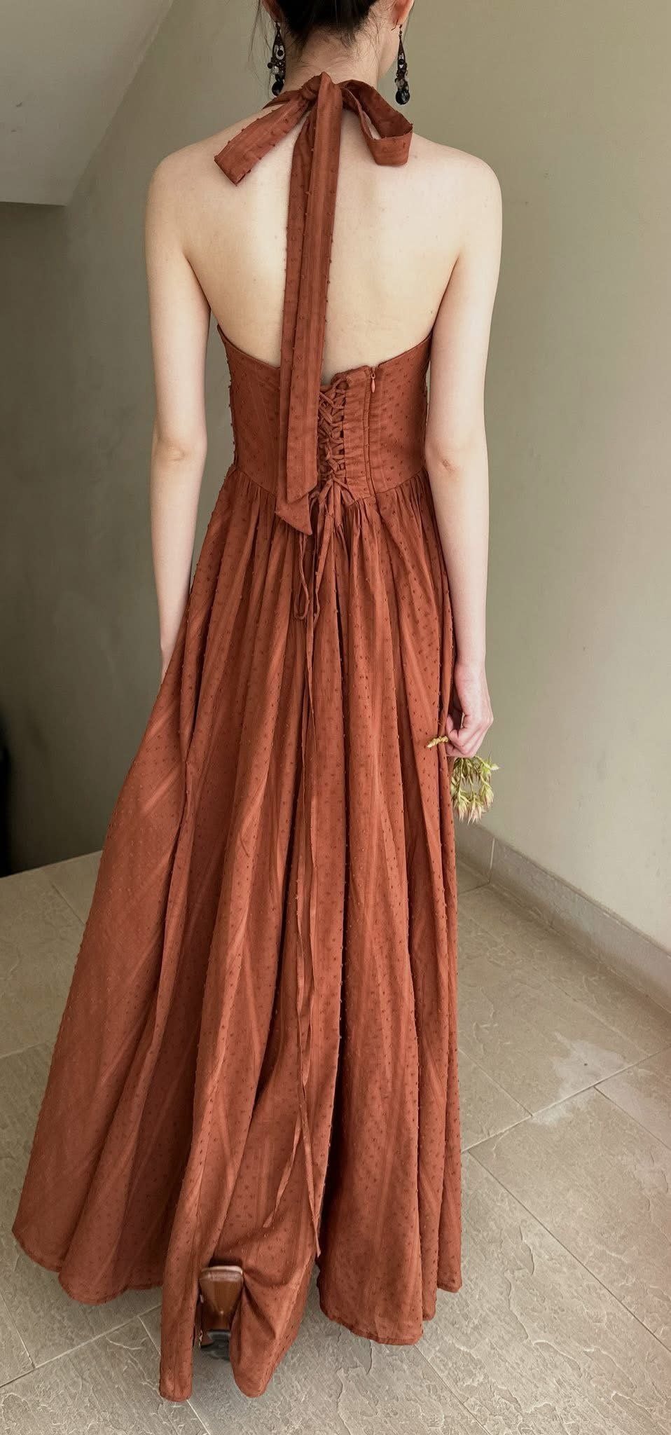  Bianca Dress - Đầm Corset Cổ Yếm D0725 