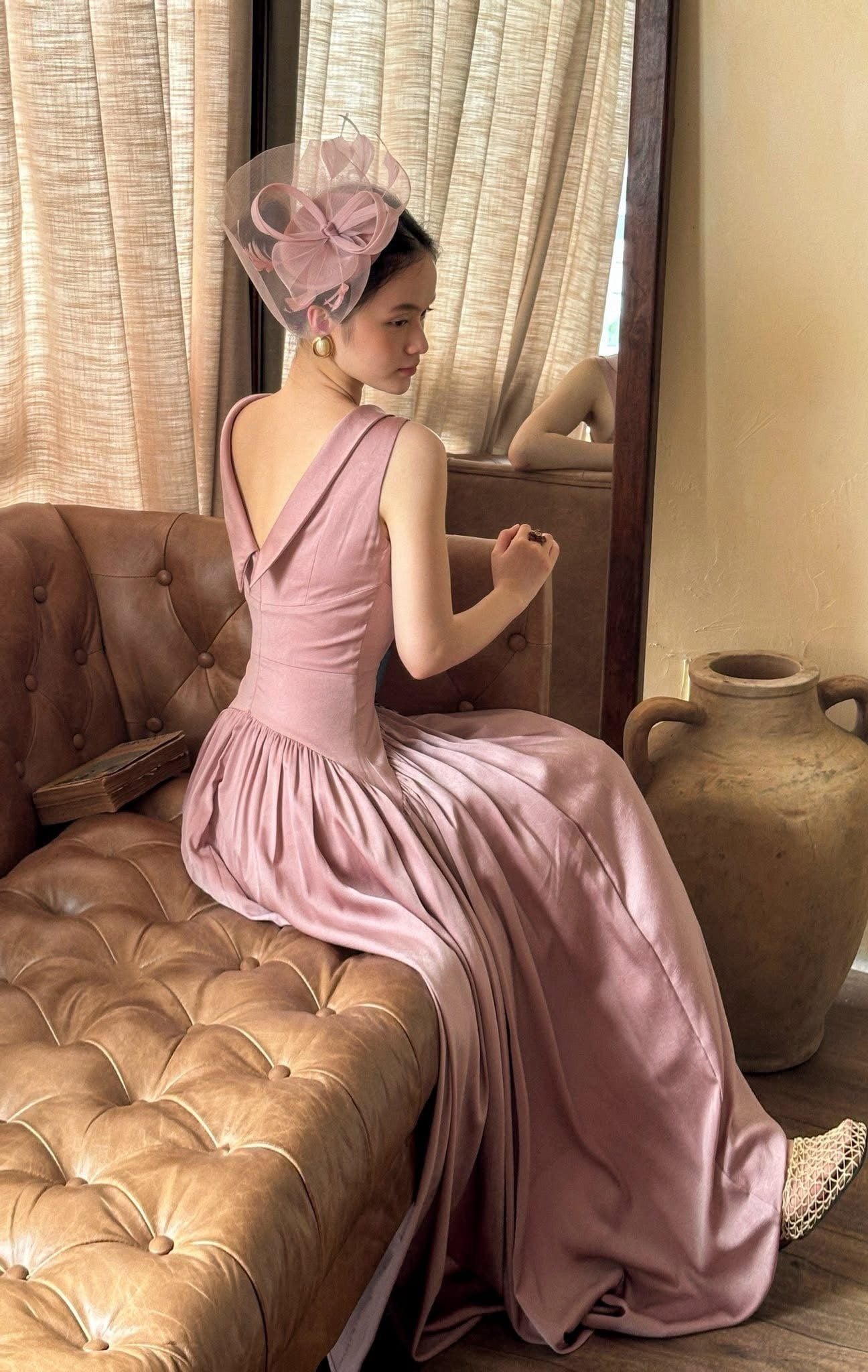  Claudette Dress - Đầm Thiết Kế Vintage QE001 