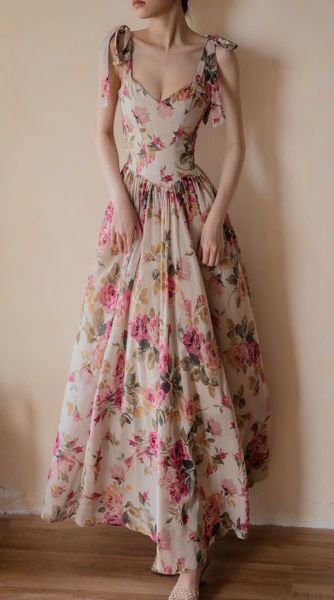  Emer Dress - Đầm Corset Hoa Hồng Thiết Kế 