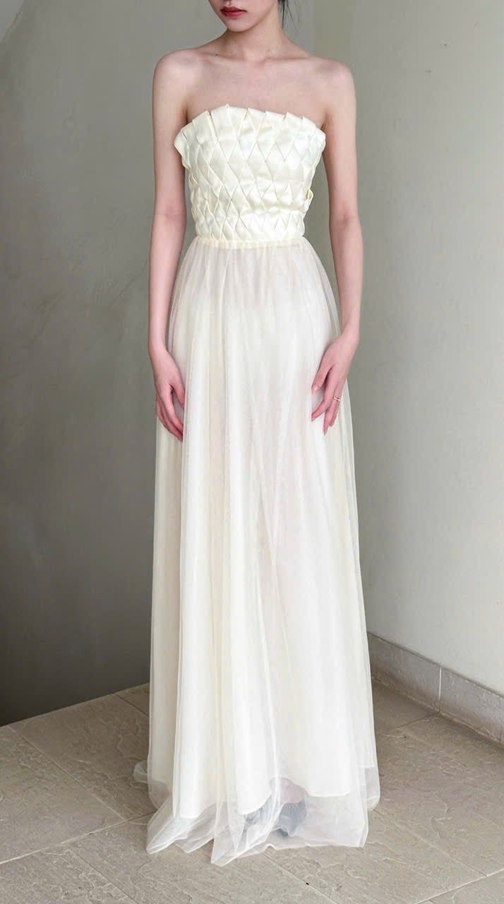  Swan Dress - Đầm Cúp Ngực Thiết Kế D0145 