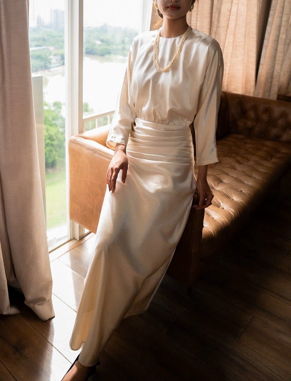  Julia Dress - Đầm Lụa Tay Dài D0164 